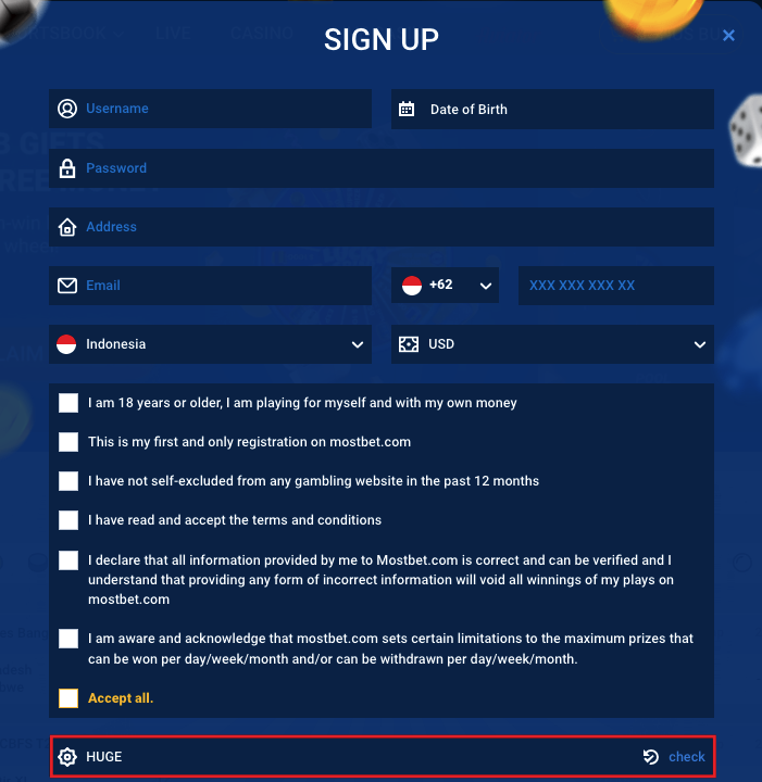 Mostbet Registration and Promo Code